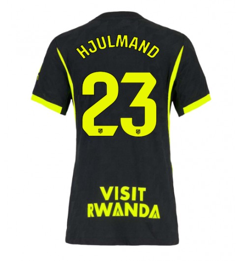 Atletico Madrid Morten Hjulmand #23 Vieraspaita Naisten 2026-27 Lyhythihainen Atletico Madrid Morten Hjulmand #23 Vieraspaita Naisten 2026-27 Lyhythihainen